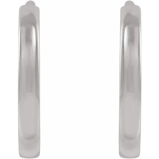 Premium Elegance with Our Exquisite Platinum Hoop Earrings in Three Sizes!