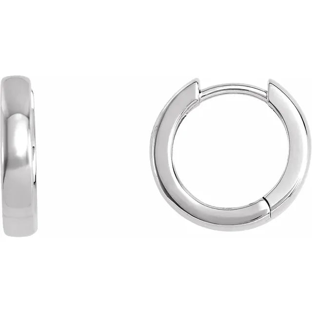 Sleek Elegance: Upgrade Your Style with Stunning Platinum Hoop Earrings in Three Sizes!