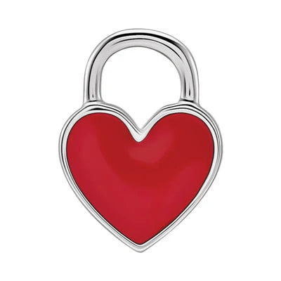 The Red Enamelled Heart Charm Pendant in 925 Sterling Silver is a beautiful addition to any jewellery collection. Measuring 11.5x8.7mm, this heart-shaped charm is perfect for necklaces, bracelets or as a dangle earring. Part of the 302 Fine Jewellery Jubilee Collection. Available now from Jewels of St Leon.