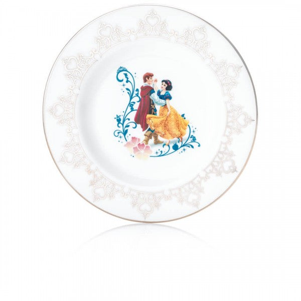 The stunning new Disney Princess Wedding Collection has arrived - This collector plate featuring Snow White and The Prince and has be handmade and hand decorated with genuine platinum touches. This new wedding set is ideal to co-ordinate with the existing Disney Princesses Collection. Available from Jewels of St Leon Australia.