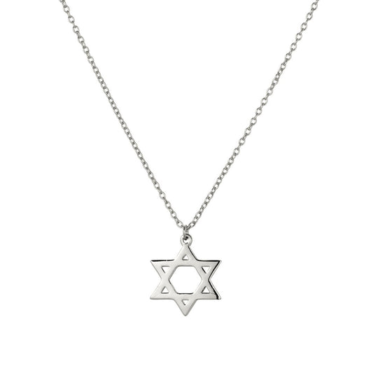 Star of David Necklace in Sterling Silver