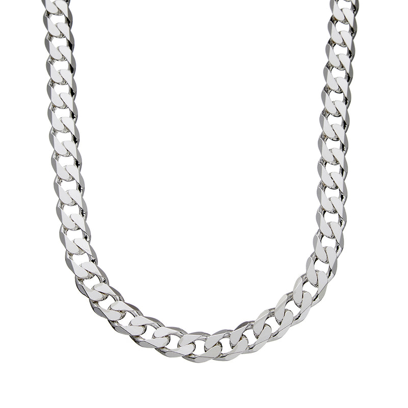 Explore our range of Sterling Silver Chains. Choose from three different lengths 50cm, 55cm and 60cm, for our Sterling Silver 9mm Curb Chain. Wear our silver chains as a standalone chain or layer for effect, or add a pendant to create your ideal necklace. Shop confidently online from Jewels of St Leon Australia.