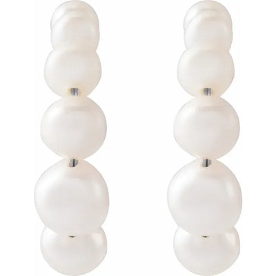 These pearl earrings are a staple of any jewellery collection, combining the classic beauty of pearl jewellery with the modern elegance of silver jewellery. These earrings are perfect for those who appreciate the timeless beauty of pearls and are looking for a piece of jewellery that will last a lifetime.