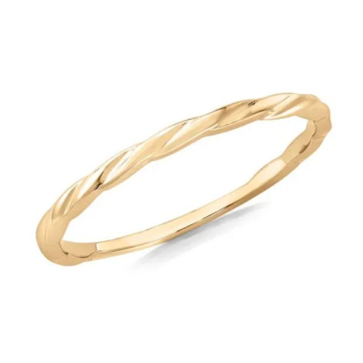 9ct Gold Twist Stacking Ring | Jewels of St Leon