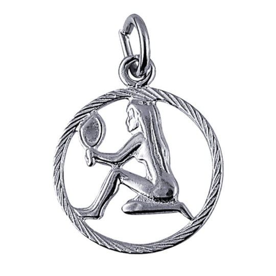 Virgo Zodiac Charm in Sterling Silver
