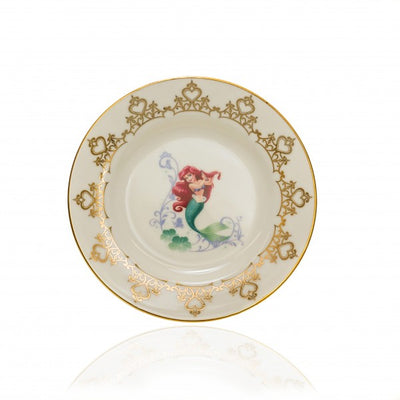 From Disney's Princesses Collection we have the princess from under the sea, Ariel! This beautiful collector's plate is approx. 6" and is hand made from the finest bone china, hand decorated using 24K gold accents. This is the perfect gift for someone special, for true fans and collectors. Available from Jewels of St Leon Australia.