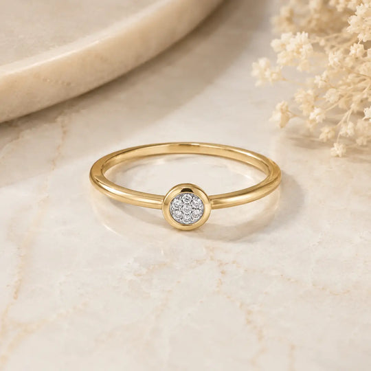 9ct Gold Diamond Cluster Ring