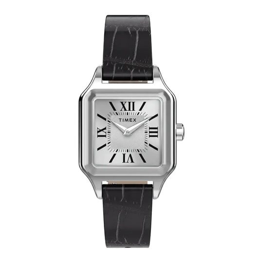 Timex Addison Square Silver Dial Ladies Watch