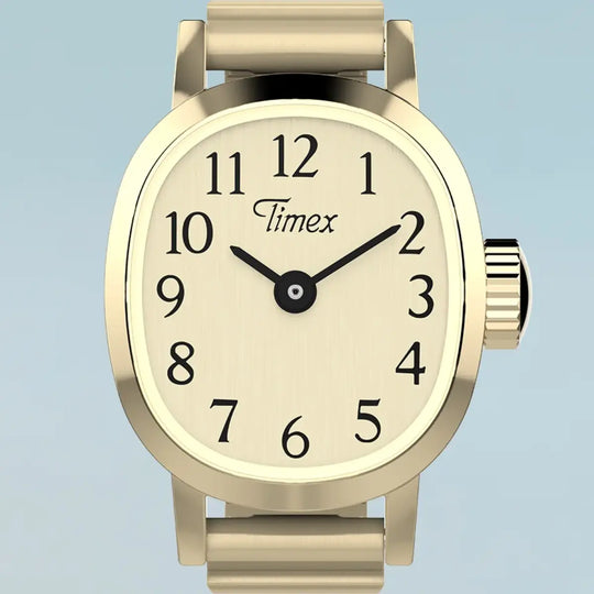 Timex Cavatina Mini Gold-Tone Ring Watch
