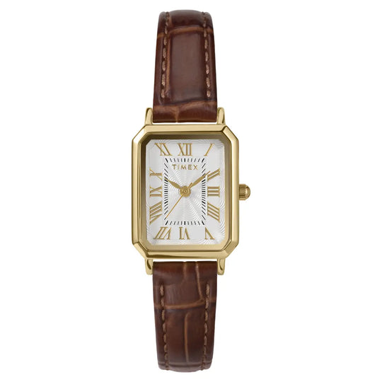 Timex Vivienne Gold-Tone Rectangular Ladies Watch