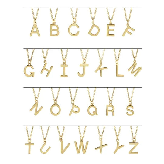 Initial Necklace in 18K Gold-Plated  -  Make Your Mark with a Personalised Necklace Just for You!
