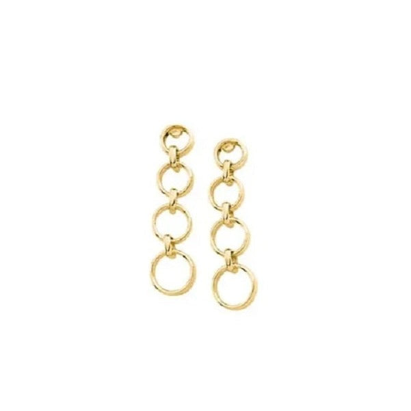 10K Gold Metal Fashion Dangle Earrings