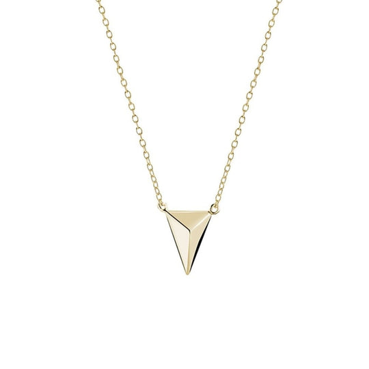 14K Gold-Plated Sterling Silver Pyramid Centre Adjustable 42-45cm Necklace