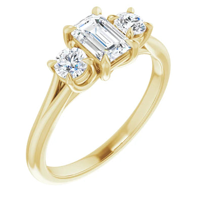 Three Stone Lab-Grown Diamond Engagement Ring from the Modern Sleek Collection available from Jewels of St Leon Engagement RIngs Australia