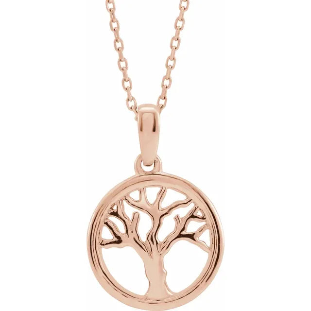 Experience the timeless beauty of nature with our 14K Gold Tree of Life Necklace - a perfect adornment for any occasion!