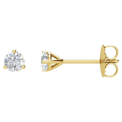 Iconic 1/2 CTW Natural Diamond Earring Studs, Crafted from 14K yellow gold with the option of Good Better and Best range of Diamonds and a Free Upgrade to Platinum for our best range. Available from Jewels of St Leon Australia Online Store with Free Shipping.