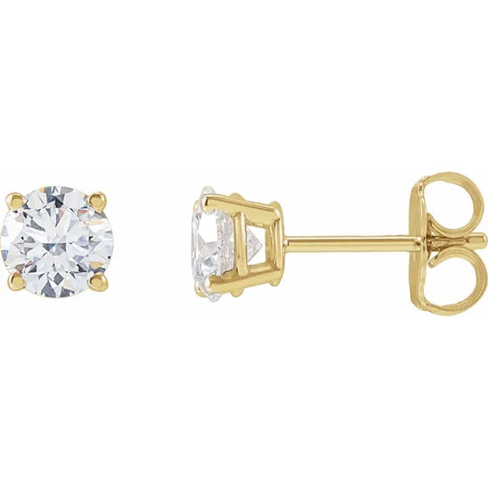 14kt Yellow Gold 1CTW Lab-Grown Diamond Earrings