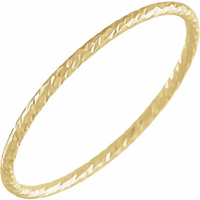 Gold Stackable Ring - Crafted from 14K Yellow Gold. Available from Jewels of St Leon Australia Online Jewellery Store. Free Shipping