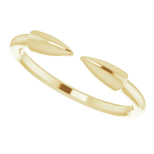 Stackable Spike Ring in 14kt Yellow Gold