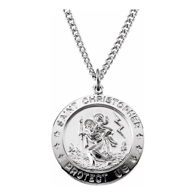 St. Christopher Sterling Silver Necklace