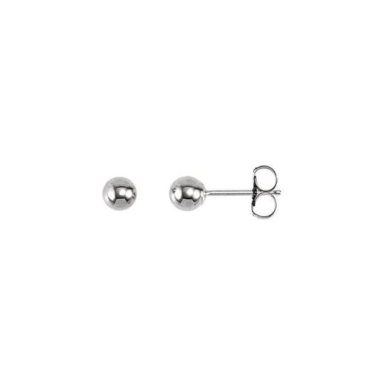 Classic Ball Sterling Silver Stud Earrings