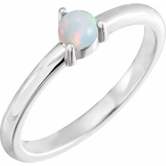 Australian Opal Silver Ring