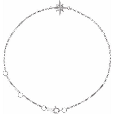 Celestial Star Sterling Silver Bracelet - Add a Touch of Cosmic Glamour!