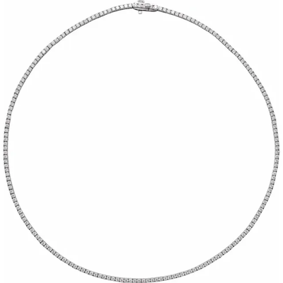 Lab-Grown Diamond Necklace: Affordable Elegance in 14K White Gold