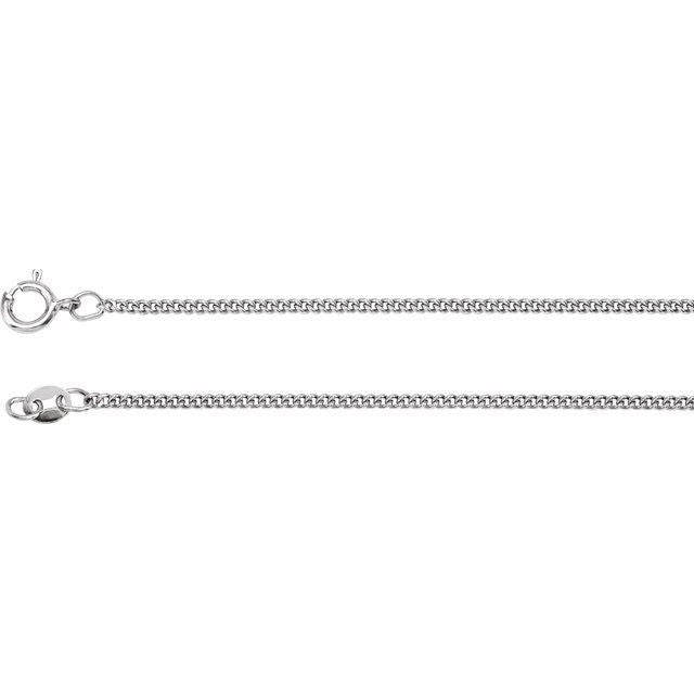 1.60mm Curb Link Sterling Silver Chain - Style that Sleek!