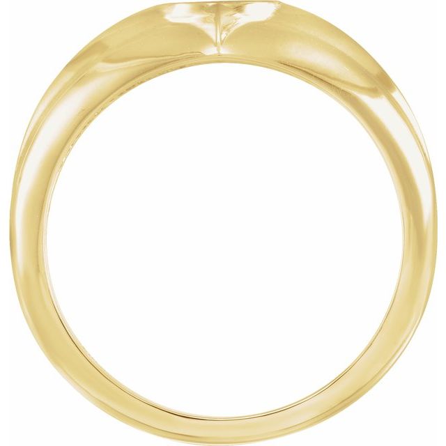 Cross-Anchor 14K Gold Ring