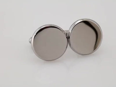 Personalised Stainless Steel Cufflinks - Free Laser Engraving