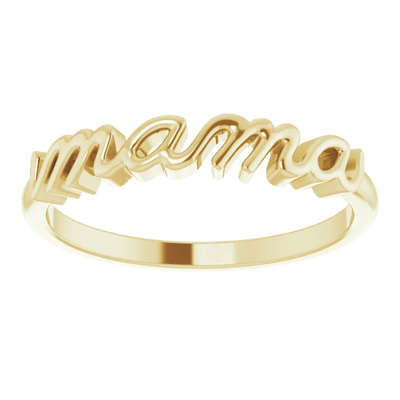 Mama 14K Gold Ring