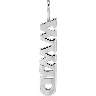 WWJD 45cm Necklace in 925 Sterling Silver - Add some Faith to your Collection!