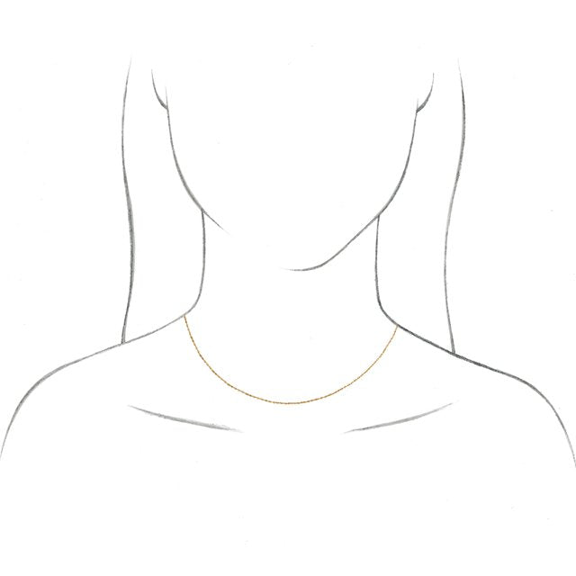 1mm Solid Rope Chain in 10K Yellow Gold - Transform your look with Style.