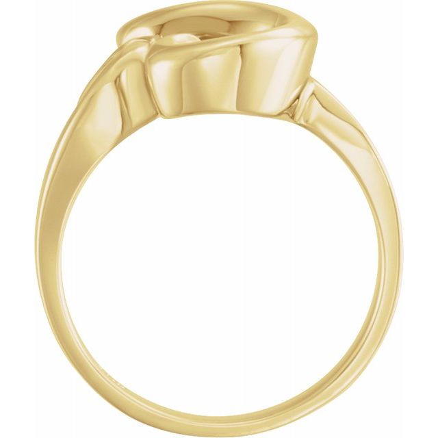 S Free-Form 10K Gold Ring