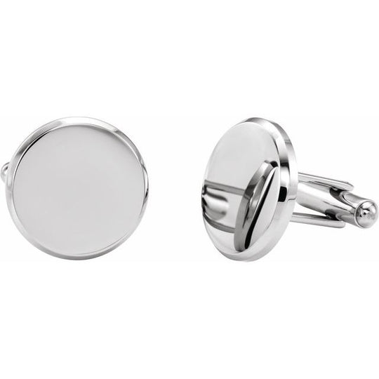 Stainless Steel Plain Cufflinks