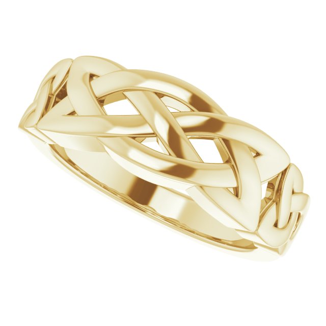 14ct Yellow Gold Celtic Knot Mens Ring ZZ9904-100 L.jfif