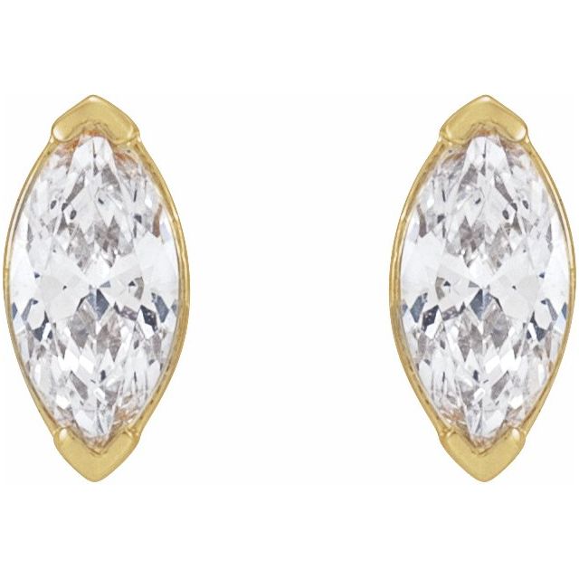 The 4x2mm Marquise Shaped, Natural Diamonds are meticulously crafted into petite diamond stud earrings, measuring 4.87x2.82mm in size, making them the perfect fit for any woman seeking a classic and timeless look. Available from Jewels of St Leon Online Diamond Jewellery.