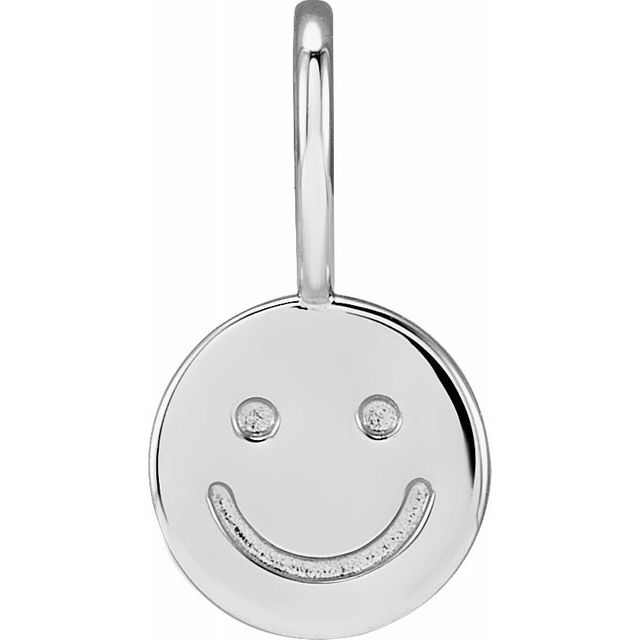 Smiley Face Charm/Pendant in 925 Silver - Bring a Smile to your Face!