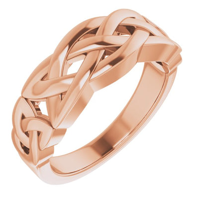 14ct Rose Gold Celtic Knot Mens Ring ZZ9904-103 R.jfif