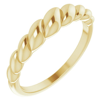 Rope Dome Ring in Yellow Gold