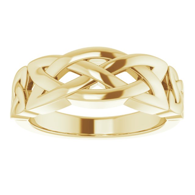 14ct Yellow Gold Celtic Knot Mens Ring ZZ9904-100 T.jfif