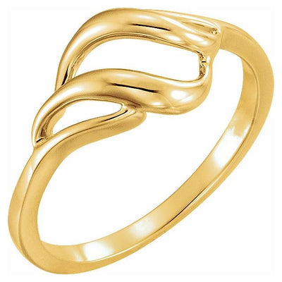 Free-Form 10K Gold Ring