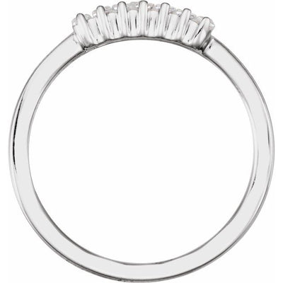 14K White Gold 0.33ct Lab-Grown Diamond Dress Ring