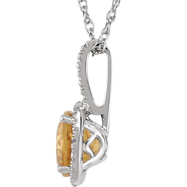 Our Citrine and Diamond halo-style sterling silver necklace is part of our Australia gem collection, ensuring a level of quality that is unmatched. It is the perfect gift for any occasion and is sure to be cherished by any lucky lady who receives it. Available from Jewels of St Leon Online Jewellery Australia.