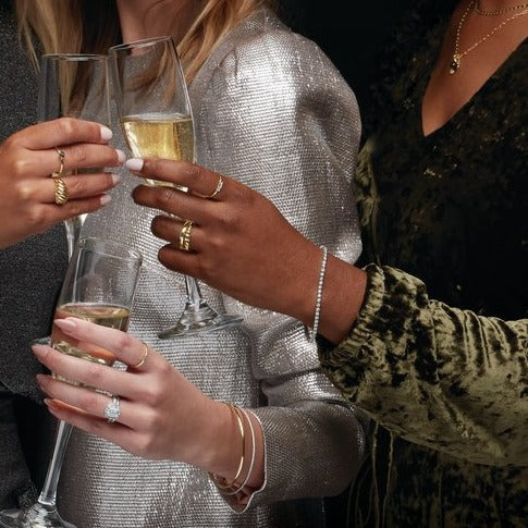 14kt White Gold 1CTW Diamond Line Bracelet