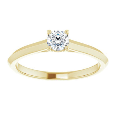 Classic Solitaire 0.30ct Natural Diamond Engagement Ring