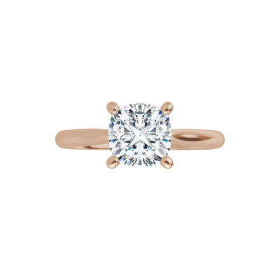 1.00ctw Premium Certified Natural Diamond Engagement Ring in 18K Rose Gold with Free Engraving