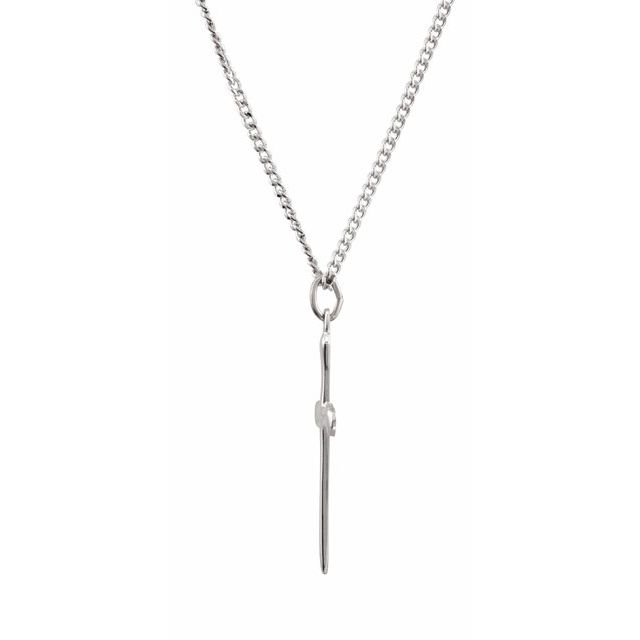 Two Tone Nail Cross Necklace