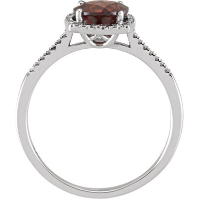 Mozambique Garnet Sterling Silver Ring